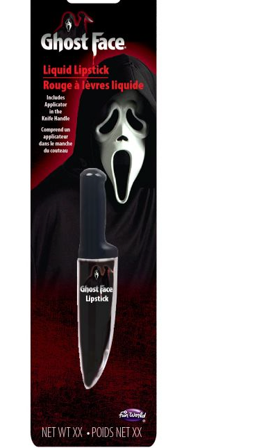 GhostFace fake knife with liquid lipstick Chills