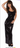 underwraps - Costume Adulte - Robe longue Noir Brillante - Party Shop