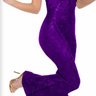 underwraps - Chemise Adulte Femme - Année 50 Mauve - Party Shop