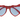 Red and blue glitter heart novelty glasses