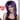 Adult's purple punk wig