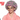 Old lady wig with rollers for child