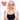 Adult long pale pink wig