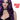 Adult's Long Black and Purple Goth Wig