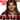 Men's brown mullet wig
