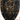 Black shield with double eagle foam for adults