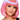 Pale pink bob wig