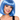 Ice blue bob wig