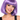 Lavender bob wig