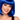 Royal blue bob wig
