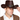Brown Faux Leather Cowboy Hat – Bull Head