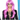 Sassy bright pink wig