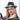 Adult gangster pinstripe fedora