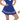 Adult Blue Cheerleader Costume