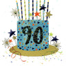 Distribution Incognito - Carte de fête – 90 (gâteau) - Party Shop