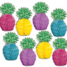 Beistle Co. - Centre de table (8) - Ananas couleurs assorties - Party Shop