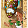 Beistle Co. - Décoration de Porte de toilette 76,2 cm x 1,5 m - Tiki - Party Shop