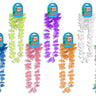 Link Product - Ensemble Luau hibiscus néon 4 pièces – 7 couleurs assorties (bandeau, 2 bracelets de bras et collier) - Party Shop