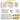 Santex - Ensemble de décorations de Fête -  Or et Blanc - 40 ans - Party Shop