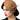 Chapeau Bibi vintage brun en feutre avec fleurs et voilette