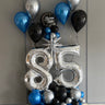 ballon d'anniversaire bleuté
