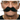 Black Mustache — 25cm x 6cm