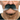 Black and Gray Moustache — 25cm x 6cm