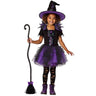 Mystical witch child costume including dress and hat