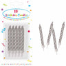 Procos - Chandelles argent et blanc (10) - Party Shop