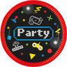 Procos - Assiettes 9po (8) - Gamer Party - Party Shop