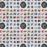 Unique - Papier d'emballage de Hockey (LNH), 30 x 60 pouces - Party Shop