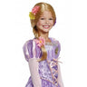 Rapunzel deluxe wig for kids – long blonde braid with floral details. Perfect accessory for Halloween, Disney costumes, or princess-themed parties - Party Shop