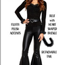 Pretty Kitty adult jumpsuit costume with hood ears and detachable tail