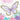 Serviettes à cocktail en paquet de 16 - Papillon scintillant