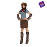 Adult cowgirl costume with dress, scarf, belt, bracelets and boot covers. Perfect for Halloween, carnival, western themed parties and cosplay. - MOM - Party shhop