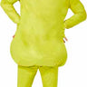 Adult Grinch costume with red tunic, green furry leggings, gloves, and half mask – official Dr. Seuss outfit for Christmas or Halloween - Inspirit - Party shop