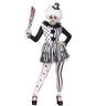 FUN WORLD - Adult Killer Clown costume with dress, hat, and footless tights – scary Halloween outfit perfect for costume parties and horror cosplay - Party Shop