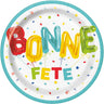 Unique - Assiettes 9po (8) - Bonne Fête - Party Shop