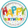 Unique - Assiettes 9Po - Happy Balloon Birthday - Party Shop
