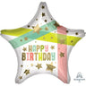 Anagram - Ballon Mylar 18 Po - Happy Birthday Étoile - Party Shop