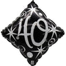 Airise - Ballon Mylar 18 Po - Losange noir et argent 40 ans - Party Shop