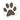 Anagram - Ballon Mylar 23po - imprimé patte de chien - Party Shop