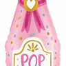 Betallic - Ballon Mylar Supershape 37po - Bouteille de Champagne Rose - Party Shop