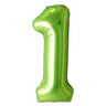 Airise - Ballon Mylar Supershape Chiffre 1 - Vert 34po - Party Shop