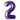Airise - Ballon Mylar Supershape Chiffre 2- Violet 34po - Party Shop