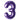 Airise - Ballon Mylar Supershape Chiffre 3- Violet 34po - Party Shop