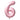 Airise - Ballon Mylar Supershape Chiffre 6 - Rose bébé 34po - Party Shop