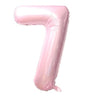 Airise - Ballon Mylar Supershape Chiffre 7 - Rose bébé 34po - Party Shop