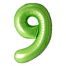 Airise - Ballon Mylar Supershape Chiffre 9 - Vert 34po - Party Shop