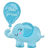 Anagram - Ballon Mylar Supershape - Eléphant Bébé Garçon - Party Shop